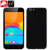 5.5 Inch Android 'i7' Phone - MTK6572 Dual Core CPU, Dual SIM, Android 4.4, Front + Rear Camera (Black)