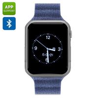 Bluetooth Wrist Watch Mobile 'ZenGear' - 1.54 Inch, Pedometer, Bluetooth 4.0, Heart Rate Monitor, iOS Android App (Silver)