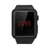 Cool LED Touch Watch - 85 RED LED Display, Date, Time,  Adjustable 240mm Wrist Strap