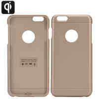 iPhone 6 Plus Qi Wireless Charging Case - Tough PC + ABS Case, WPC 1.1.2 Compliant (Gold)