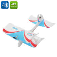 Bluetooth 4.0 Smartphone Controlled Airplane - Free App for Android and iOS, 80m Remote Distance, 10 Minute Flight Time