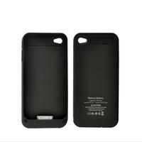 Slim Battery Case for iPhone 4 / 4S - 1500mAh (Black)