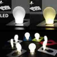 Creative Ultra slim LED Bulb Card Light