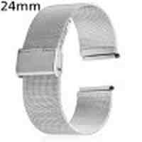 24mm Stainless Steel Mesh Watch Strap