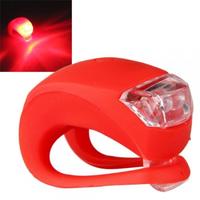 Red Waterproof Silicone Bike Bicycle Cycle Cycling Rear LED Light