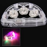 2 Flashing Light LED TAMBOURINE for Fun KTV Party Dancing