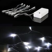 4 White 10 LED Wedding Christmas String Fairy Lights