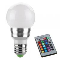 E27 LED RGB Spot Downlight Lamp Bulb 3W 230V + Remote