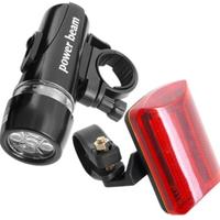 LED Bike Bicycle Head Light+ Rear Flashlight Waterproof