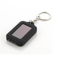 Solar Powered Mini 3 LED Flashlight Torch Light Keychain