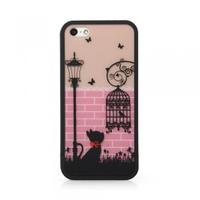 Birdcage Cat Pink Hard Back Case for Apple iPhone 5 5S