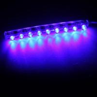 Car White 9 LED Waterproof Light Strip