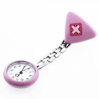 Light Blue Nurse Brooch Fob Tunic Watch