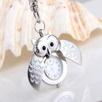 Owl Pendant Watch Keychain