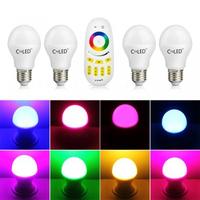 4pcs 2.4G Wireless Control E27 LED Bulb Lamp Light