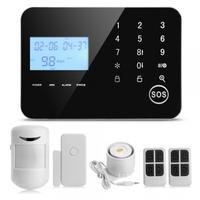 Wireless Wired GSM+PSTN Home Burglar Alarm System Android IOS APP Controlled