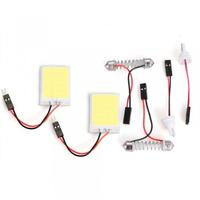 T10/31-42mm 3W 36*26MM Rectangle LED COB 240LM 6000-6500K White LED Home Car Reading/Signal/Dome Lights (DC12V 2PCS)