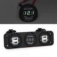 CARCHET Car Motorcycle LED Digital Display Voltmeter Meter