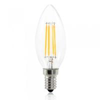 BRELONG E14 4W 4 LED 350LM 3000-3500K Warm White Light LED Candle Bulb Filament Lights (AC220V)