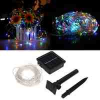 CroLED LED Solar Fairy Lights String Solar 10M RGB