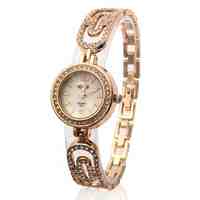 Fashion Women's Rhinestone Chain Watch Quartz Analog Wrist Casual Watch(More Colors Available)