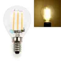 BRELONG E14 4W 4 LED 360LM 3000-3500K Warm White Light Ball Bulbs LED Filament Light (AC220V)