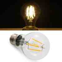 BRELONG E27 4W 4 LED 360LM 3000-3500K Warm White Light Ball Bulbs LED Filament Light (AC220V)