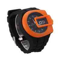 Unisex Hot Silicone Quartz Sports Style Watch Men Women Jelly Wrist Watch Orange