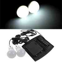 Outdoor/Indoor Solar Powered LED Lighting 2 Two Bulbs Lamp LED Light System