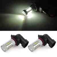 High Power 80W H10 Led Fog Light Driving Bulbs 7000K Xenon White 9145 LED *2