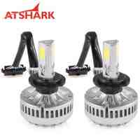 Atshark 80W 7200LM H7 LED Headlight Kit COB LED - Replaces Halogen & HID-2 Pack