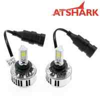 Atshark 72W 6400LM H10 LED Headlight Kit COB LED - Replaces Halogen & HID-2 Pack