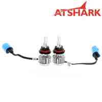 Atshark 72W 6400LM 9004 LED Headlight Kit COB LED -Replaces Halogen & HID-2 Pack