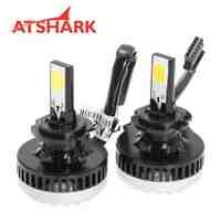 Atshark 64W 5600LM H7 LED Headlight Kit COB LED - Replaces Halogen & HID-2 Pack