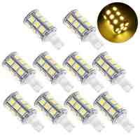 Atshark 10pcs T10 921 194 24 LED 5050 SMD LED Bulb lamp Warm White DC 12V