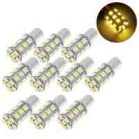 Atshark 10x Ba15s 1156 1141 24 LED 5050SMD Car LED Light Bulb DC 12V Warm White