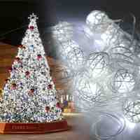 BRELONG Rattan Ball-style 4M 2W 20 LED Bright LED White Light Strip Lights For Christmas/Halloween/Party/Wedding Festival Decoration (EU AC220-240V)