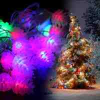 BRELONG Pinecone-style 4M 2W 20 LED Bright LED RGB Light Strip Lights For Christmas/Halloween/Party/Wedding Festival Decoration (EU AC220-240V)