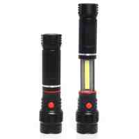 250 Lumens LED Flashlight COB  Worklight Magnetic END Black