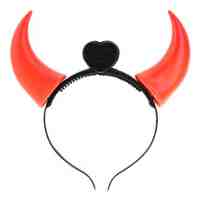 LED Red Devil Horns On Headband Fancy Dress Costume Prop