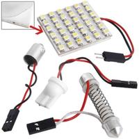 Light Panel 36 SMD LED+T10+BA9S+Festoon Bulb Adapter