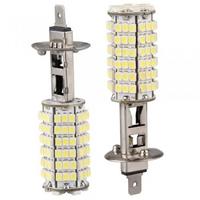 H1 LED 120 SMD LED white fog beam/driving parking light lamp bulbs