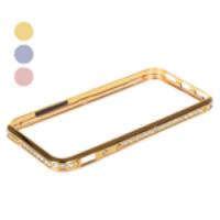 Luxurious Rhinestone Protective Case Bumper Metal Frame for iPhone 5S