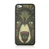 Fierce Bear Pattern Hard Skin Back Cover Case for iPhone 5C