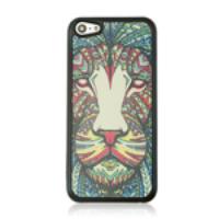 Fierce Lion Pattern Hard Skin Back Cover Case for iPhone 5C