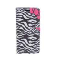 4.4inch Zebra Pattern PU Leather Case for iPhone 6