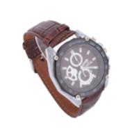 8178 Elegant Unisex Wrist Watch Leather Band Quartz Watch Tachymeter with Calendar