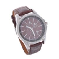 8191 Stylish Unisex Wrist Watch Leather Band Quartz Watch with Calendar