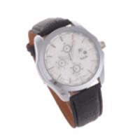 8159 Fashionable Analog Wrist Watch Leather Band Quartz Watch with Calendar Function