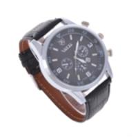 8257 Fashion Analog Wrist Watch Leather Band Quartz Watch with Calendar Function